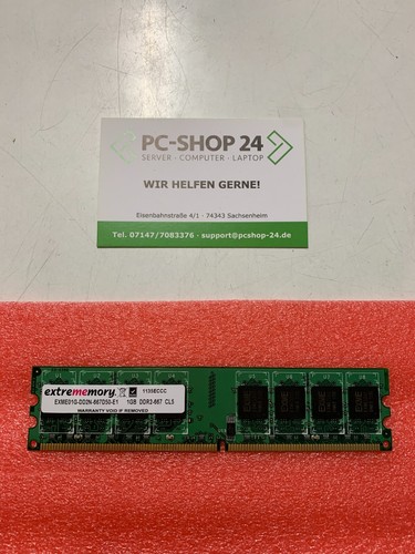 1gb extrememory ddr2 667 ram - 1gb, ddr2-667