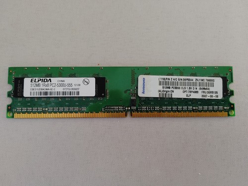 Elpida 512 pc2 - elpida, mb
