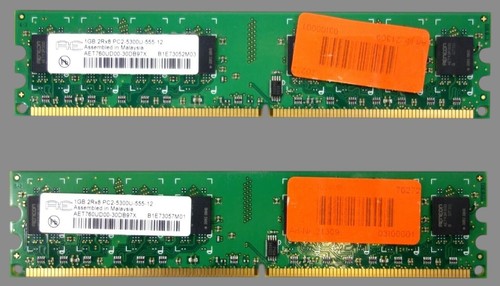 2x1gb aeneon ddr2 ram - 2x1gb,
