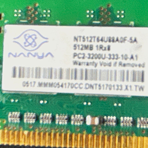 Nanya 512mb ddr2 - (1x512mb),