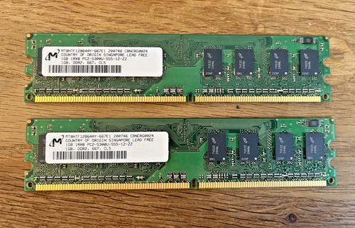 Ddr2 667 dual channel - ddr2-667, 2gb